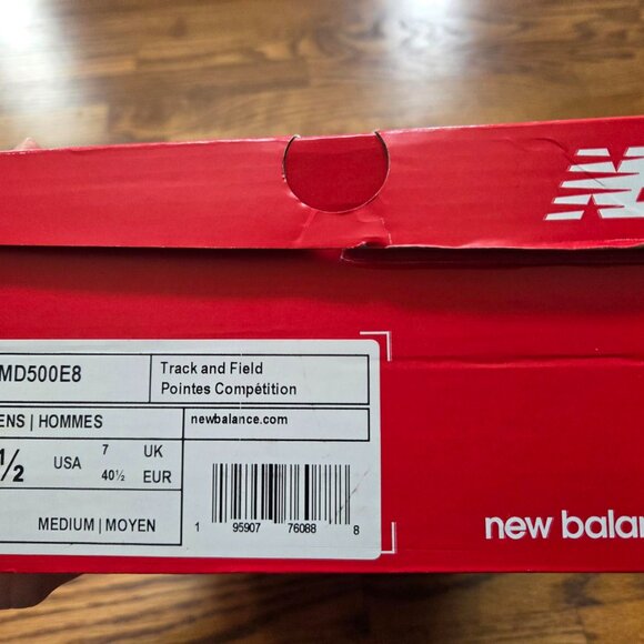 New Balance Unisex MD 500v8 Track Spike, Size 7.5 Men's/ 9 Women's, Yellow/Pink - Picture 8 of 8